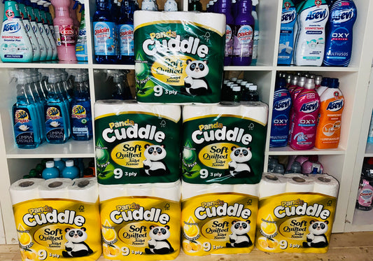 Panda scented 3 ply toilet roll - 9 pack