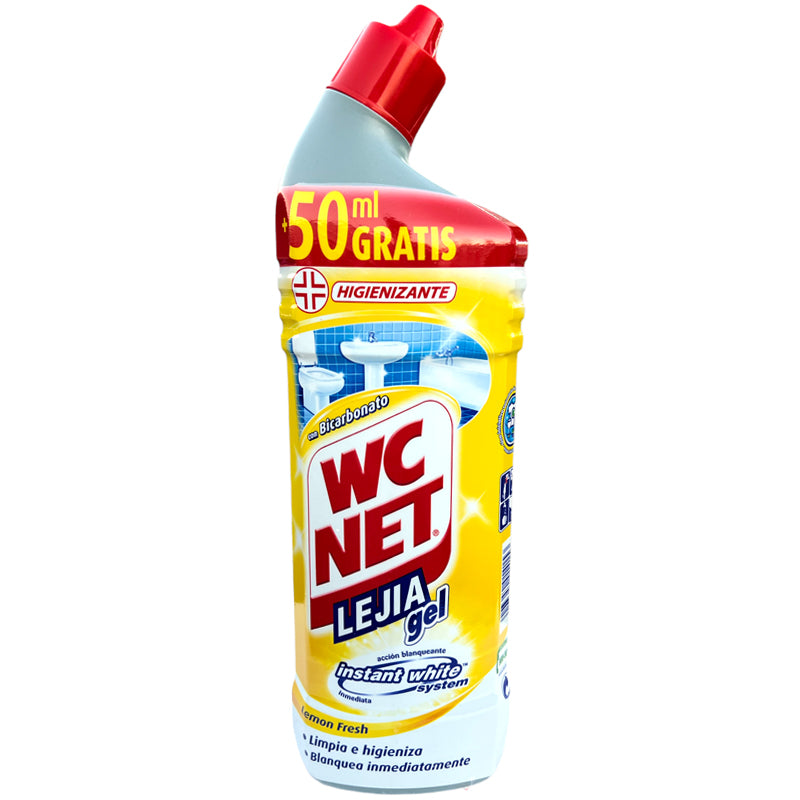 WC Net Toilet Gel with Bleach and Whitening 800ml - Lemon Fresh