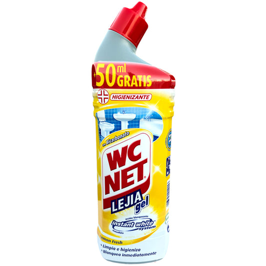 WC Net Toilet Gel with Bleach and Whitening 800ml - Lemon Fresh